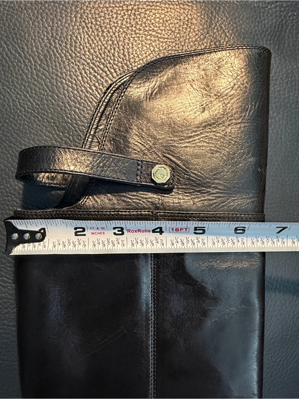 Louise et Cie Navaria Black Leather Black Over The Knee Boots size 6 36 Riding - Picture 3 of 14